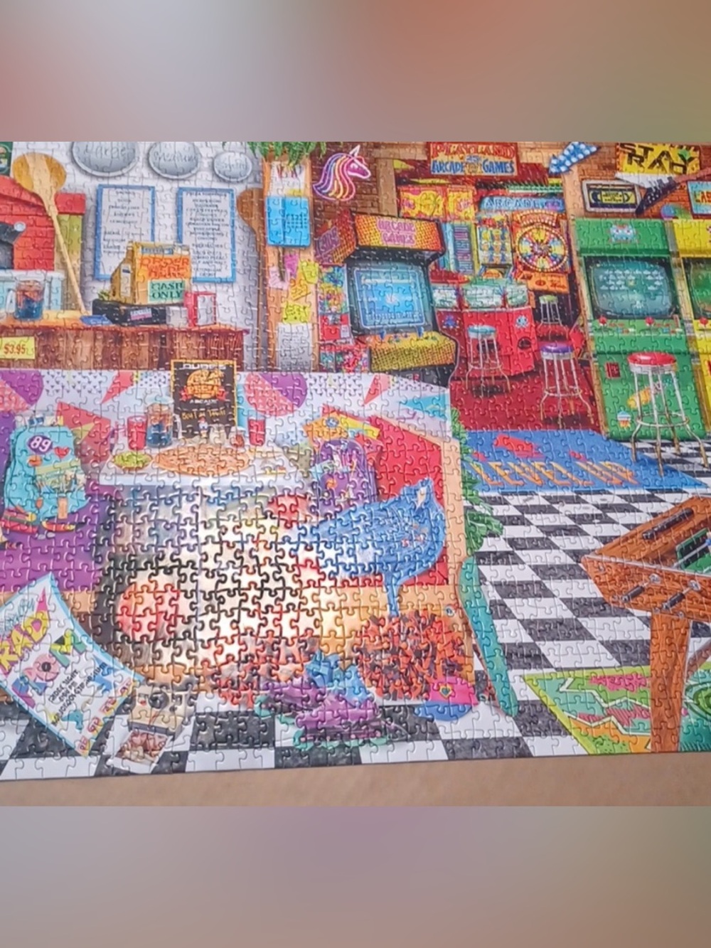 Buffalo Pizza Arcade 1500 Piece Jigsaw Puzzle Aimee Stewart - Picture 2 of 3